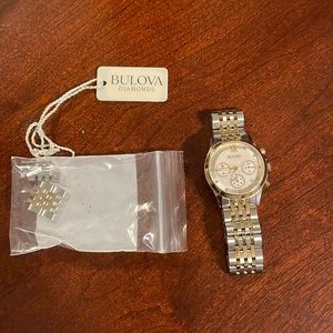 Bulova Silver & Gold Women’s Watch